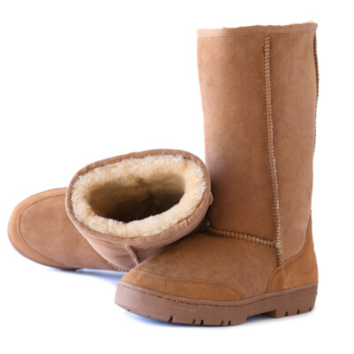 UGG Tall premium Australian shearing Sheepskins Rubber Grip-sole 4Color Siz 4-12