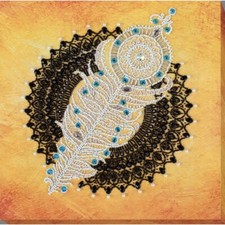 Bead Embroidery Kit Easy breath Beaded stitching Beadwork DIY Abris Art