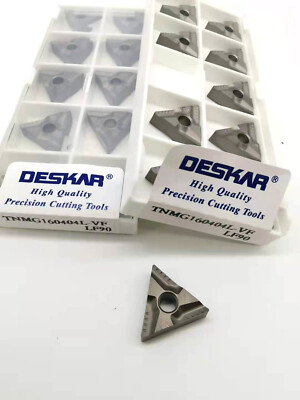 10Pcs DESKAR TNMG160404L-VF LF90 CNC Blade New