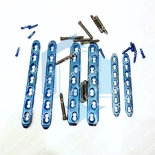 4.5/5.0 & 3.5mm LCP Locking Plates Titanium 246 Pcs Set Orthopedic Instruments