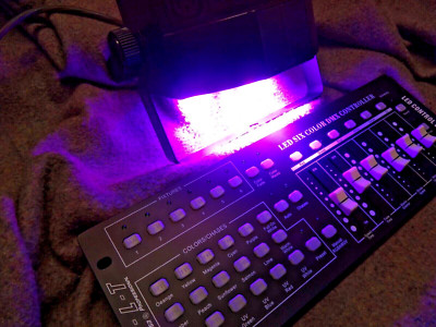 Lichtmischpult m. Musiksteuerung(regelbar) LED-Control 306 DMX512 (PREISSENKUNG!