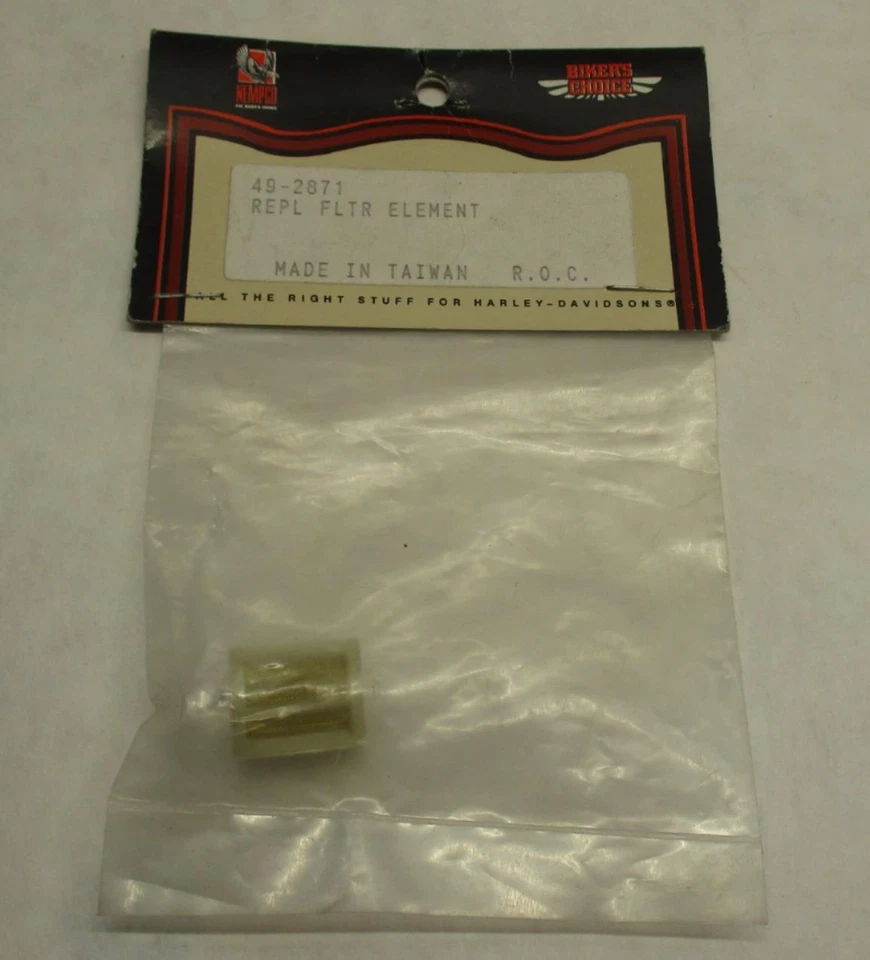 Elemento filtro combustible transparente de repuesto Harley Davidson Biker's Choice 49-2871 Foto 2 de 3