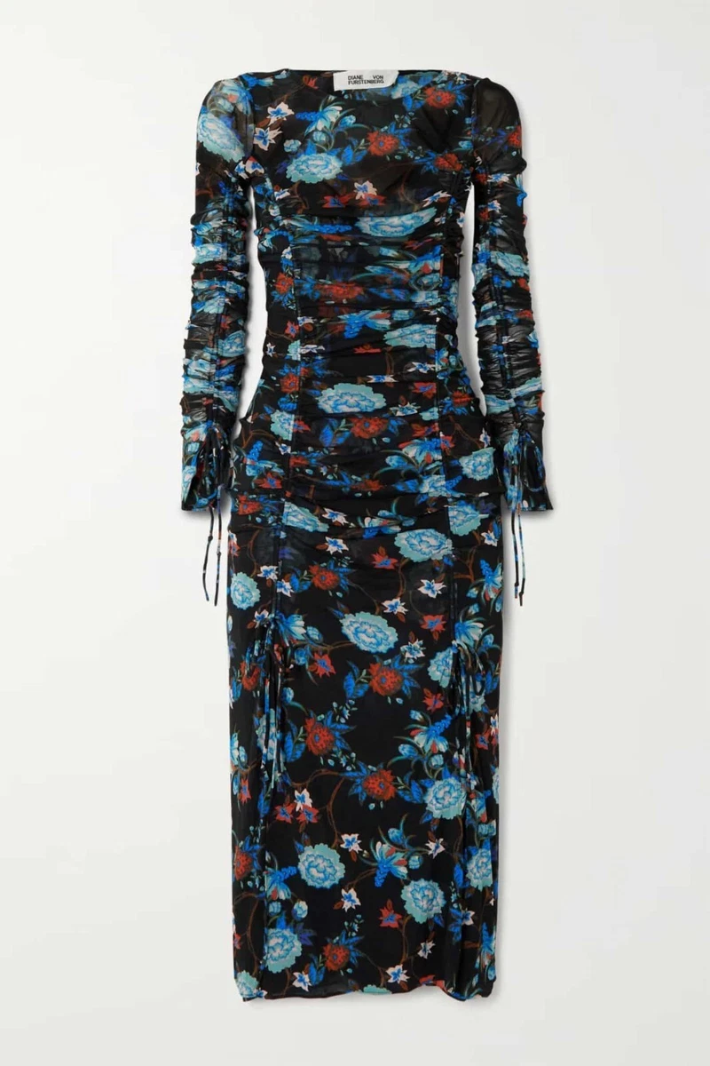 Diane von top furstenberg mesh dress