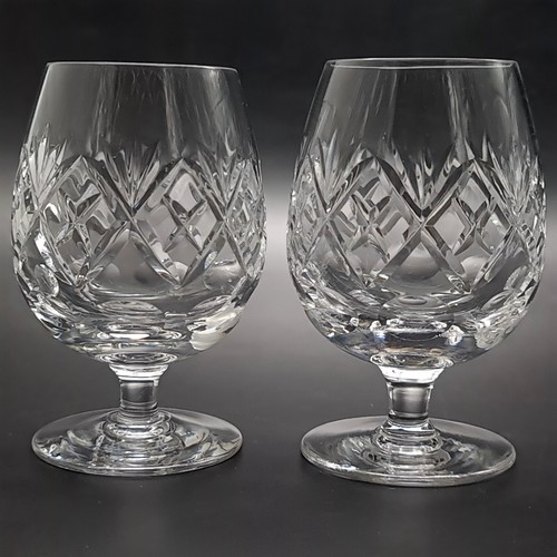 Webb Corbett Lead Crystal Brandy Glasses 150ml Pair of Georgian Pattern SECONDS - Picture 2 of 12