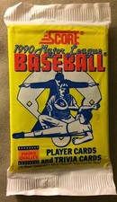 1990 Score Baseball Pack Ken Caminiti Astros & Jose DeJesus Royals Rookie (RC)