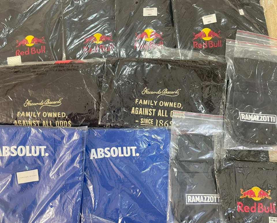 RAMAZZOTTI RED BULL ABSOLUT VODKA BACARDI Red Bull Ramazzotti Bacardi Vodka Schürze Campari Taschen Gürtel Holster Grill