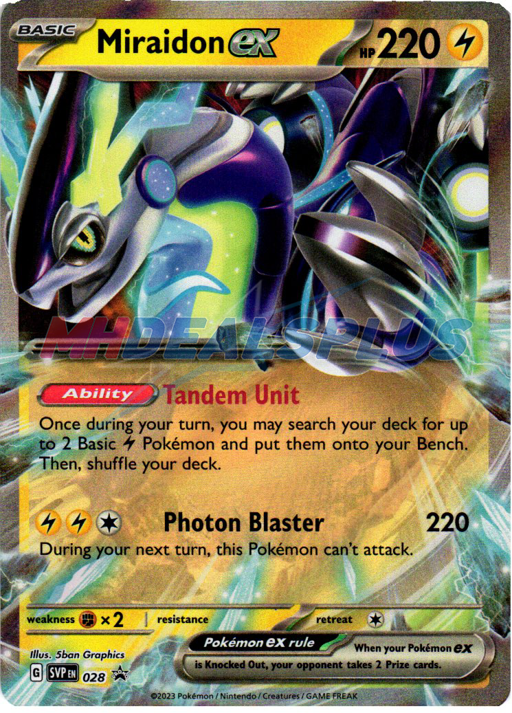 Miraidon ex PR-SV 28  Pokemon TCG POK Cards