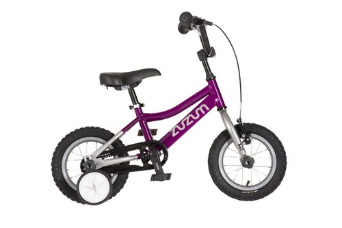 Zuzum® 12 Zoll Kinderfahrrad mit Rücktritt für Kinder ab 2 Jahre, lila-chrom - Bild 2 von 8