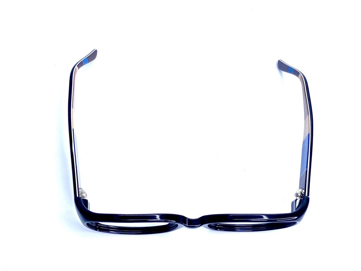 Kate Spade Black Oval Striped Temple Eyeglasses Italy 