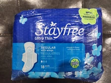 STAYFREE ULTRA THIN WITH WINGS 18 PADS DRY COOL THERMO CONTROL ODOR NEUTRALIZER