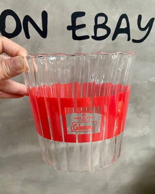 Coleman 275 5114 Fluted Glass Globe with Frosted Reproduction