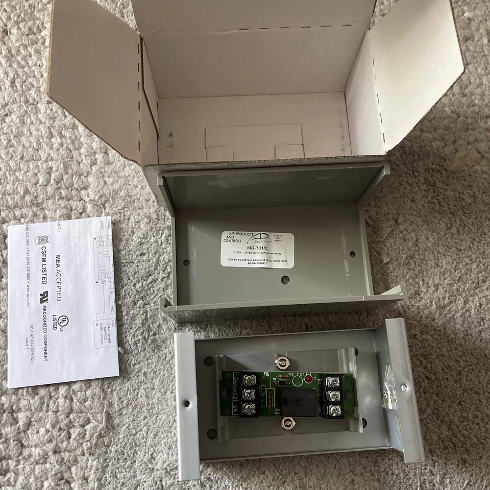 NUEVO RELÉ DE PROPÓSITO GENERAL SPACE AGE SSU-MR-701/C GATOR GATE 12VDC/24VDC MR100 Foto 2 de 2