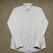 ETON Shirt Slim Mens 16.5 42 Purple Geometric Button Up Long Sleeve