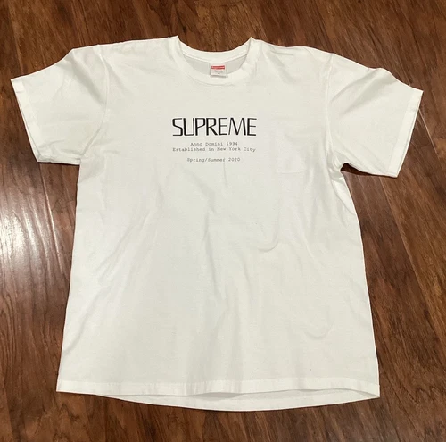 SUPREME T SHIRT HOMME TAILLE M COULEUR BLANCHE