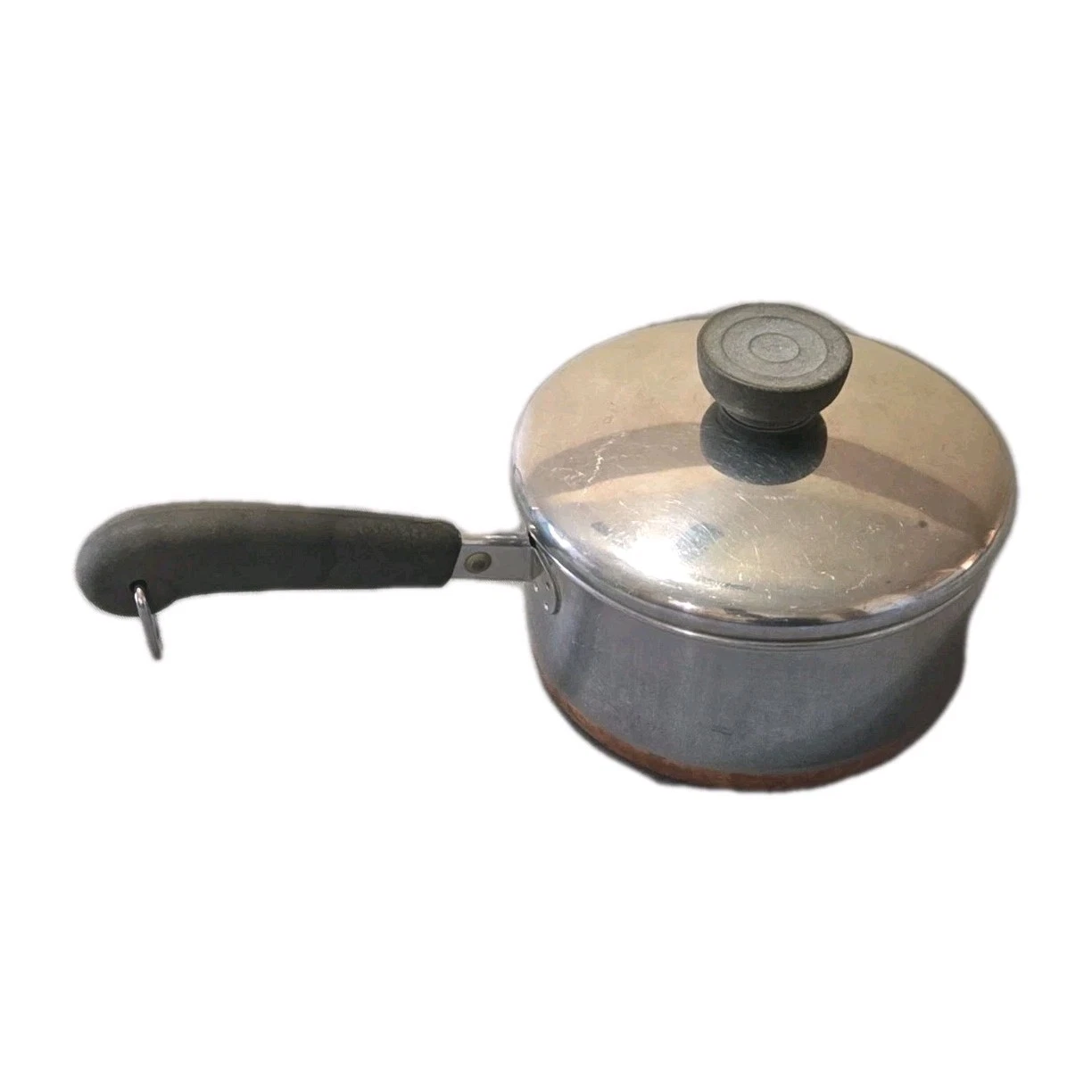 Revere Ware 1 Qt Saucepan Copper Bottom Stainless Steel w/ Lid Made in USA