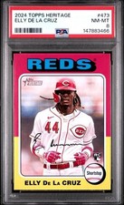 2024 Topps Heritage Elly De La Cruz #473 RC PSA 8