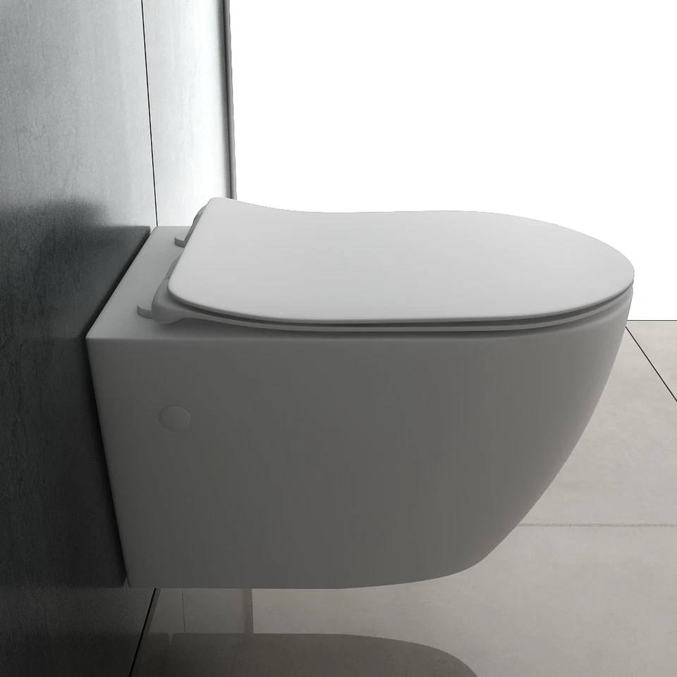 Spülrandloses Wand WC Hänge WC Set | Geberit Spülkasten Toiletten Komplett Sets  - Bild 4 von 4