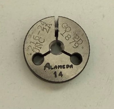 Alameda .216-24 UNC-2A GO PD .1879 Thread Ring Gage