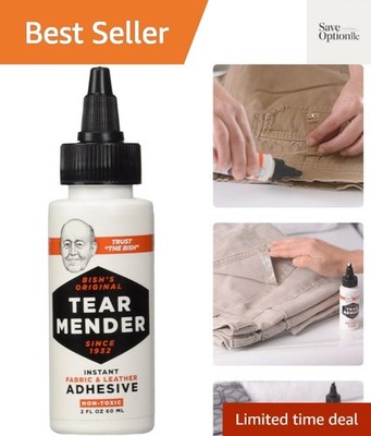 Instant Fabric and Leather Adhesive, 2 oz Bottle