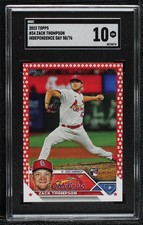 2023 Topps Series 1 Independence Day 50/76 Zack Thompson #34 SGC 10 GEM 0o3x