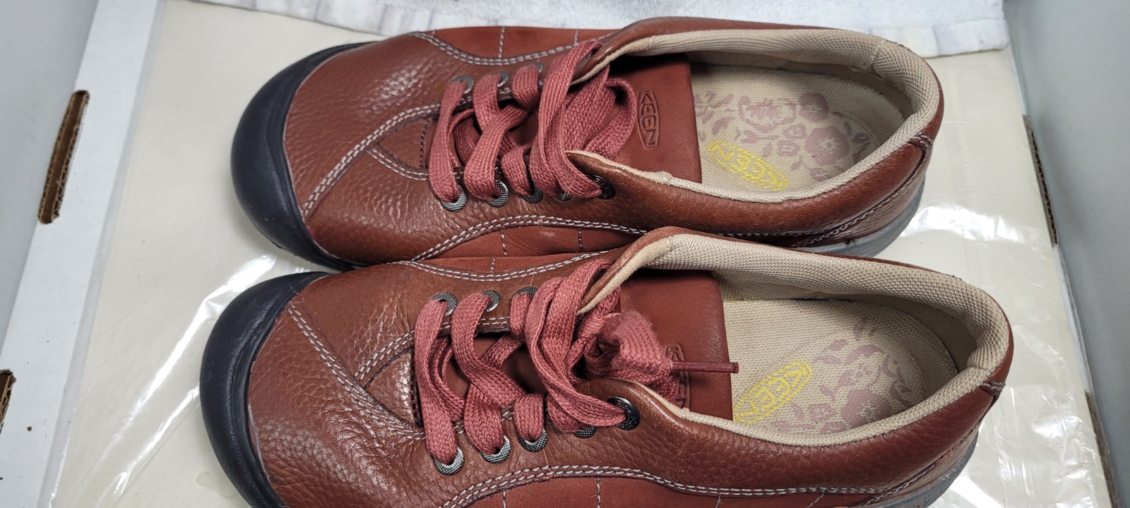 Scarpe da trekking Keen taglia 7 5 donna Presido stringate hennè bruciato allacciate basse