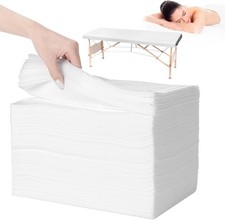 100PCS Disposable Massage Table Sheets, 71  x 31.5  71 x 31.5, White
