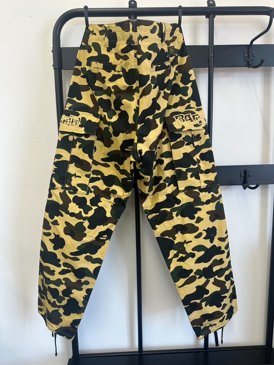 Bape 1st Camo Cargo Pants SS22 Khaki in Yellow, Men's (L) | eBay