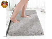 Mikrofaser Badematte, Dick, Rutschfest Badezimmerteppich, Weich Badteppich,