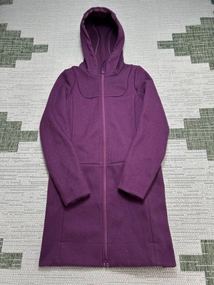 Lululemon City Jacket Womens Medium Purple Full Zip Fleece Parka