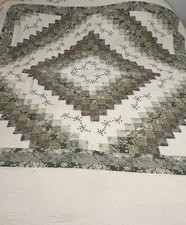 Vtg JCPenney Home King Quilt 102 x118 Floral Patchwork Cottagecore