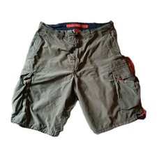 Abercrombie Fitch Paratrooper Cargo Shorts Mens M Green Y2K Baggy VTG