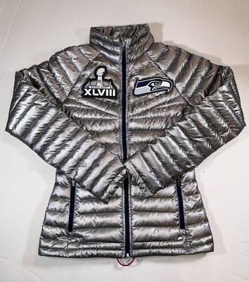RARE!! Nike Seahawks SUPER BOWL 48 Aeroloft Titanium Womens Jacket