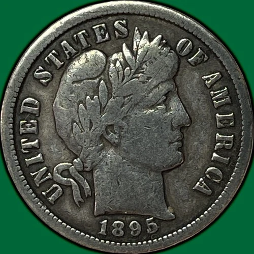 1895-S Barber Dime Very Fine VF Coin #35331