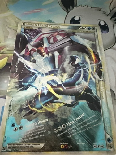 Palkia & Dialga Legend Jumbo Pokemon Card 2010 102/102 Light Played Pokemon Card