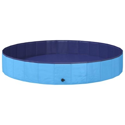 Hundepool Blau Ø200 x 30 cm Dicker PVC Hundeschwimmbecken