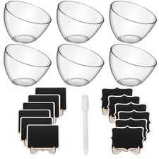 Reallnaive 18 Pcs Party Supplies Set Include 6 Pcs 35oz Candy Serving Bowls and