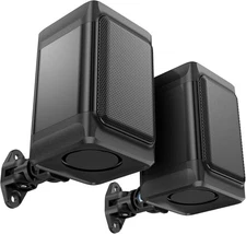 Pair Marine Speakers Outdoor Indoor Wall Mount Brackets Boat Patio Garage Home
