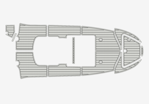 2010 Pioneer Centre Cab Anti-slip mat Custom EVA teak marine faux mat deck floor - Foto 11 di 13