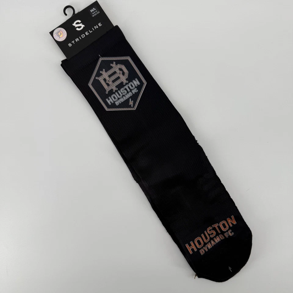 Calcetines de fútbol negros premium Houston Dynamo FC Strideline M L Foto 2 de 4