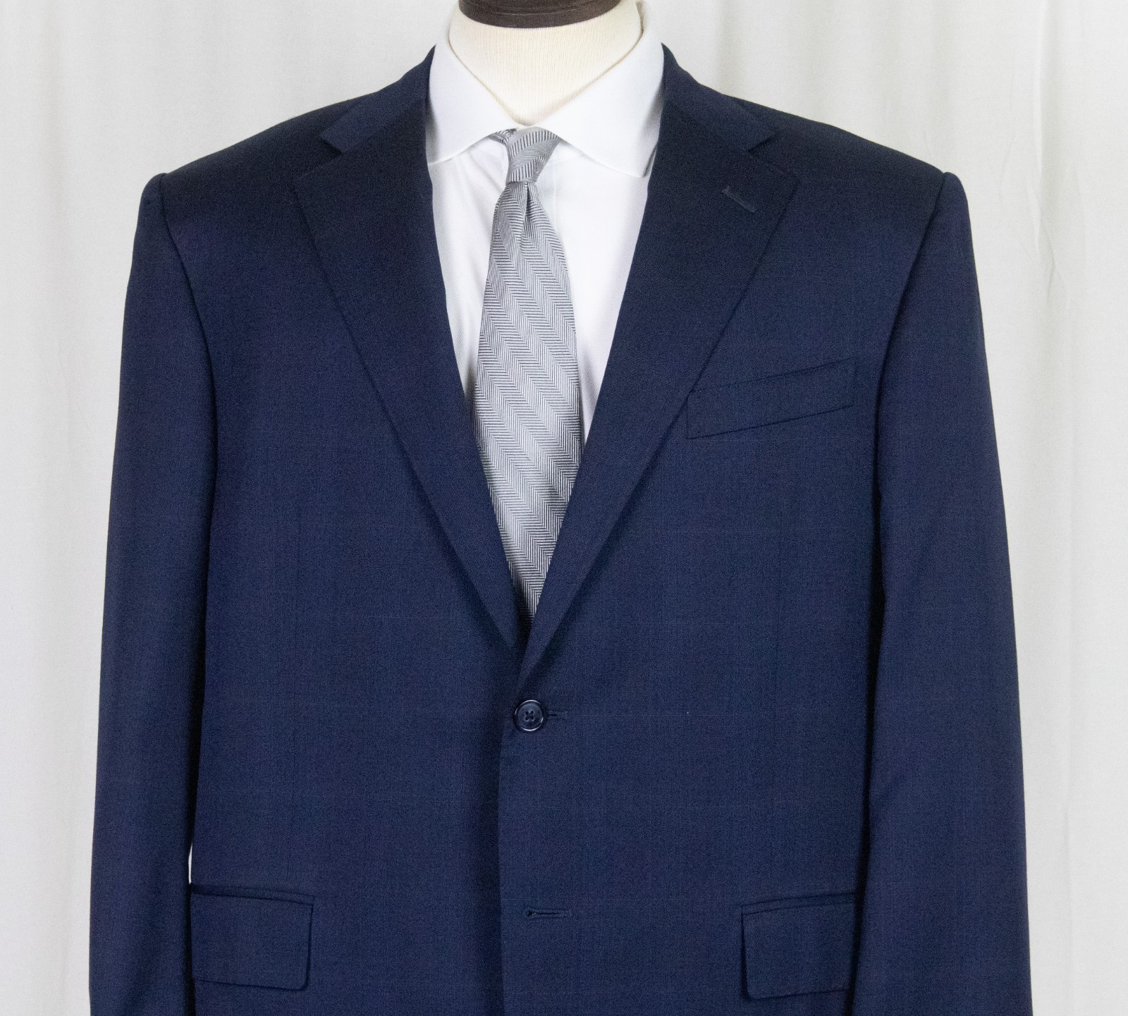 Mint Current CORNELIANI Navy Shadow Windowpane Fl… - image 2