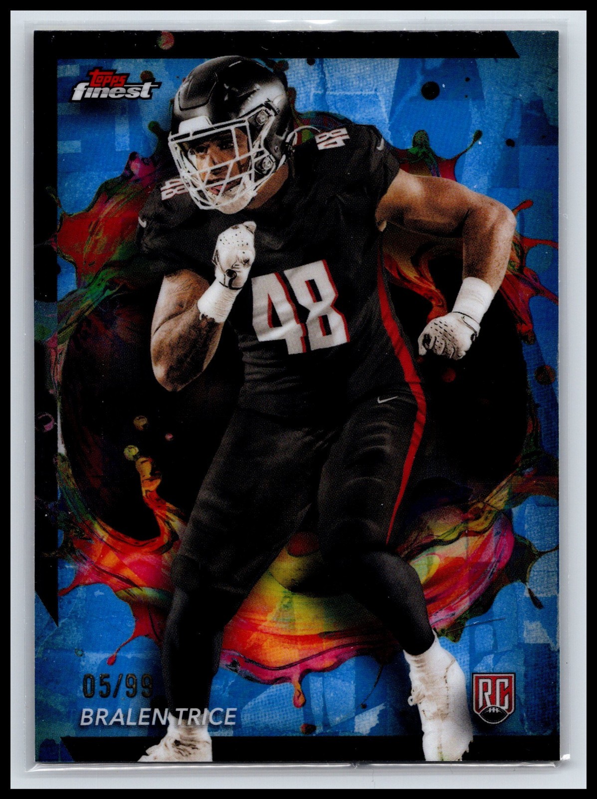 Bralen Trice Topps Finest #295 Blue Refractor