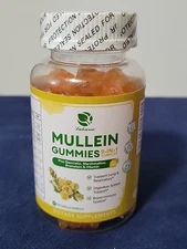 9 in 1 Mullein Gummies Lung Cleanse Mullein Leaf Extract  Vegan 180ct Exp 1/27