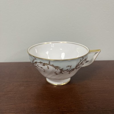 Royal Tettau Tea Cup Elegance Blue Green Gold Trim Demitasse Germany EUC