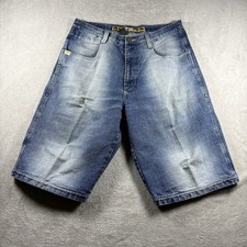 Vintage Y2K LOT 29 Baggy Denim Shorts Jorts Men s 36 Blue South Pole 3106