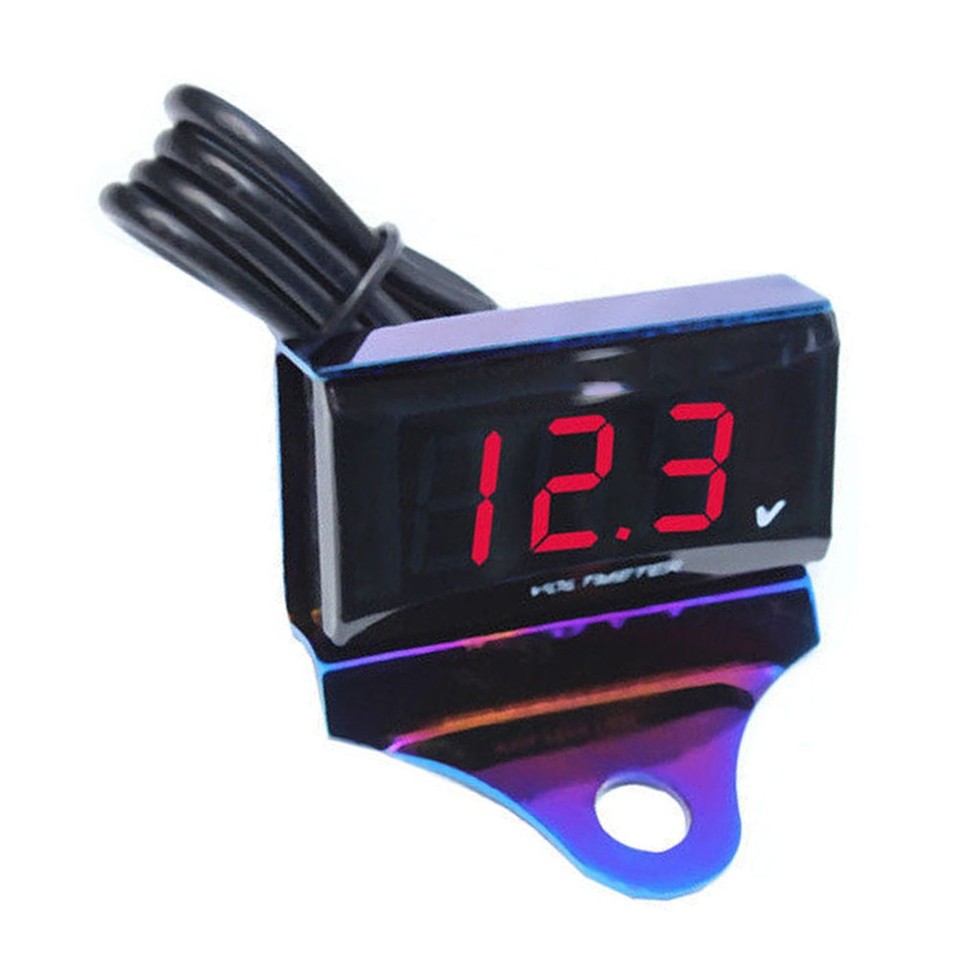 Universal Digital LED Volt Meter Waterproof Voltage Gauge Meter | eBay