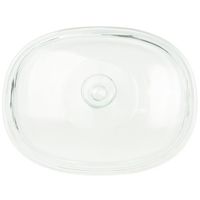 CorningWare DC1.5C 1-1.75L Fluted Oval Clear Glass Replacement Lid