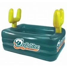 Miami Dolphins NFL Football 64" X 45" X 20" Inflatable Swimming Pool