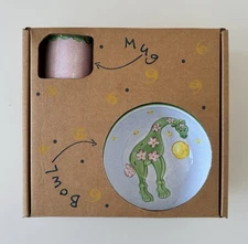 Present Tense - 3 Pc Child Dish Set - Home Artistry Cosmic Giraffe - New In Box