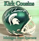 KIRK COUSINS AUTOGRAPHED SIGNED MICHIGAN STATE SPARTANS MINI HELMET wAP/COA