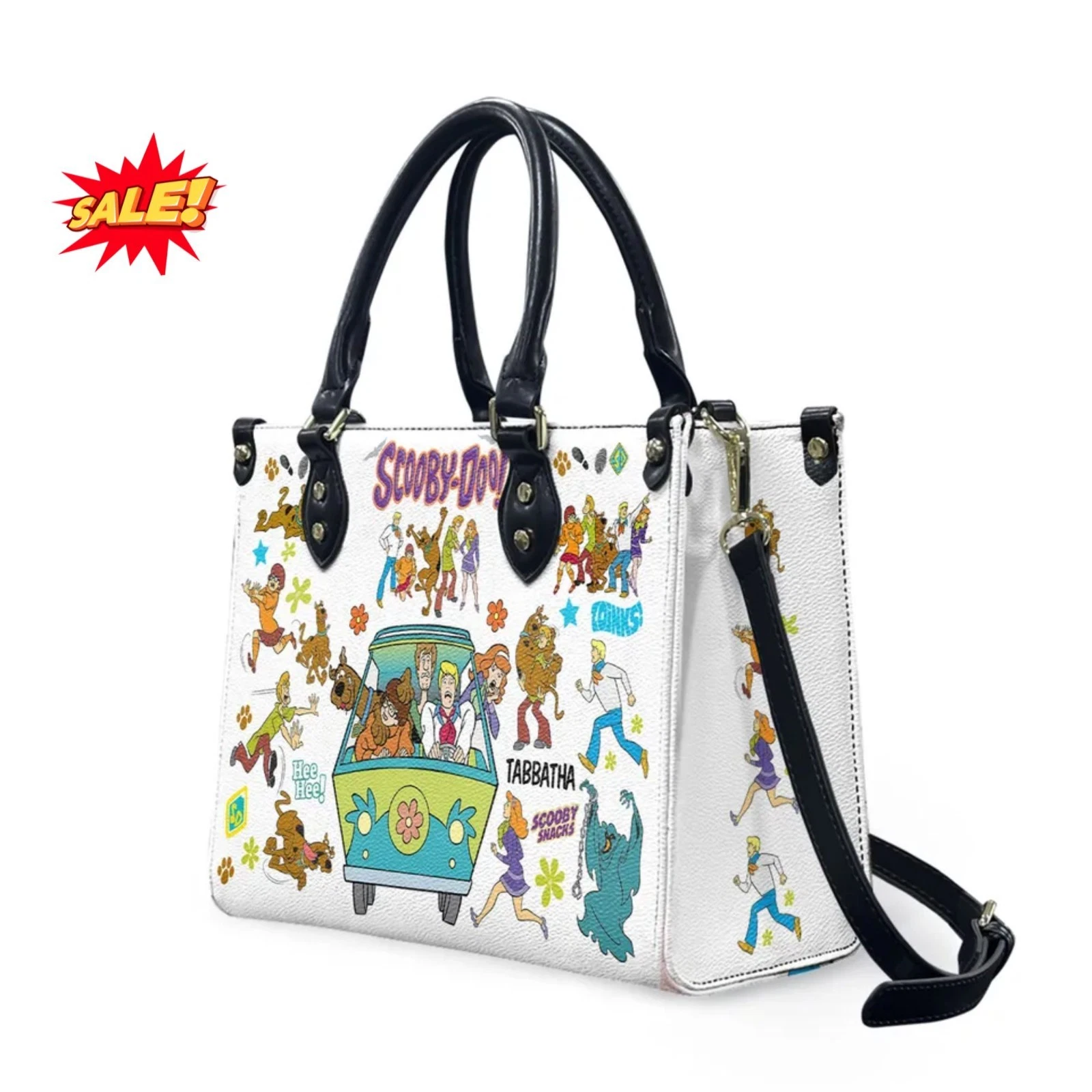 Scooby Doo Cartoon Leather Handbag